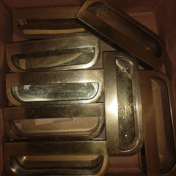 Brass Recessed Drawer Handles - Picture 3 of 8